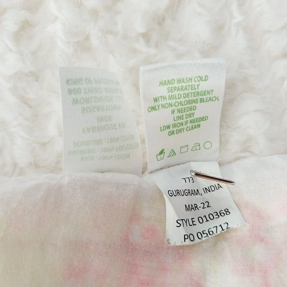 Blouse Lilly Pulitzer Seersucker Orange Yellow Puff Sleeve Coquette Fairy Sz XXS - Picture 7 of 16